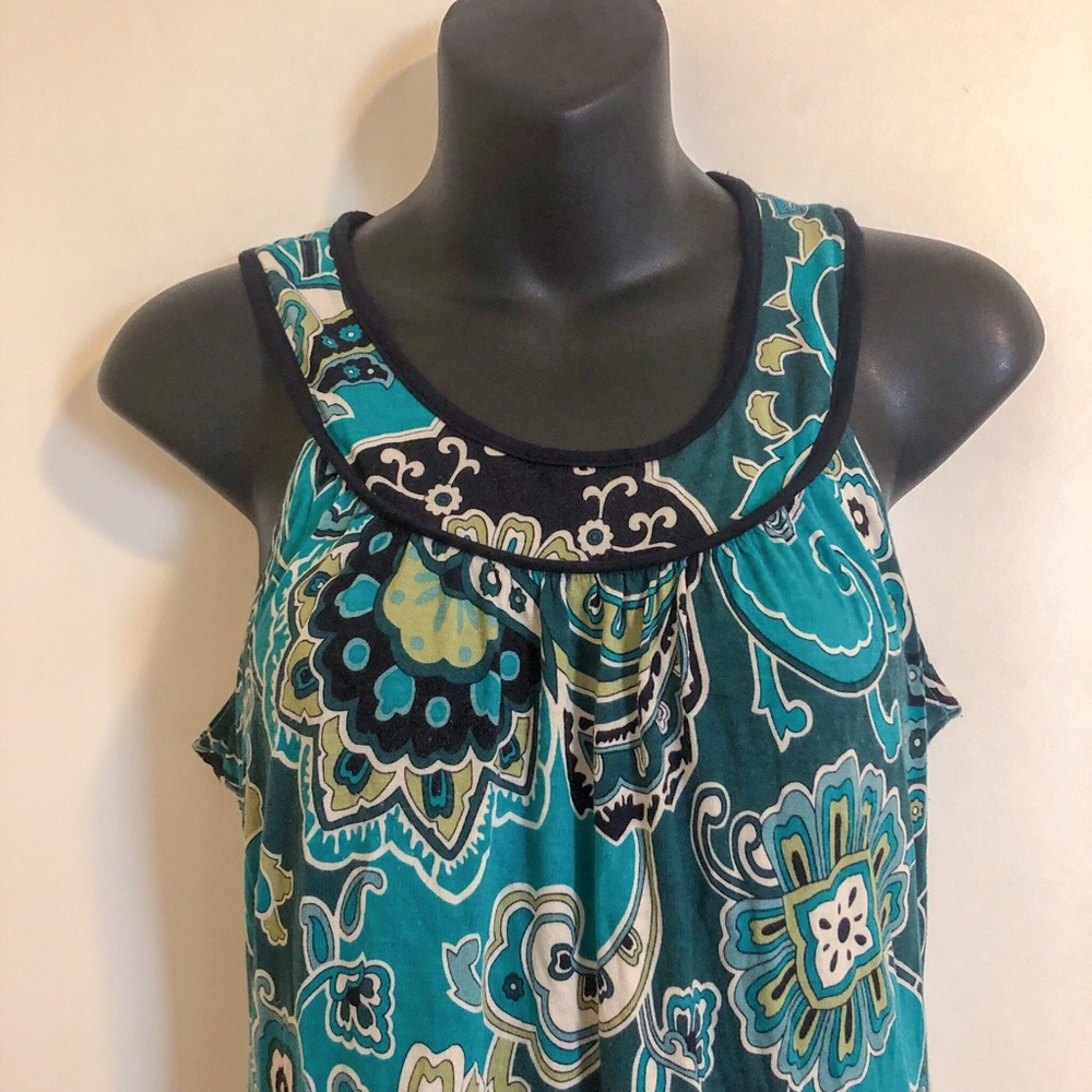 Banana Republic Green Paisley Dress - Picture 4 of 4